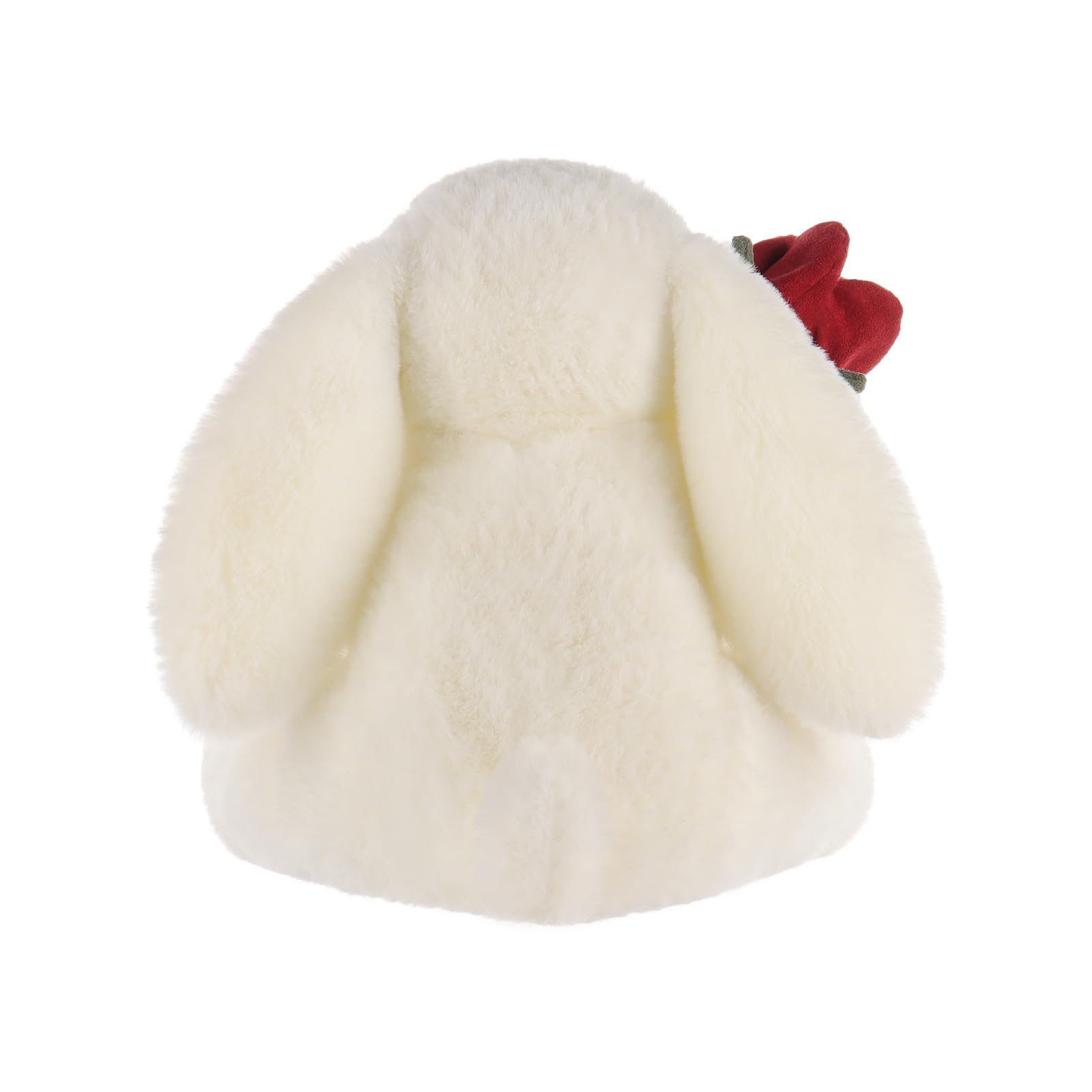 Apricot Lamb Plush Cream Bunny Rabbit with Rose Stuffed Animal